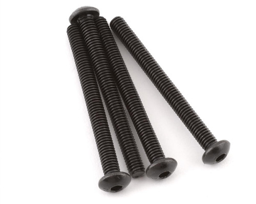 Arrma 4x43mm Button Head Screw Set of 4 Strong Steel Material Black (ARA721443)