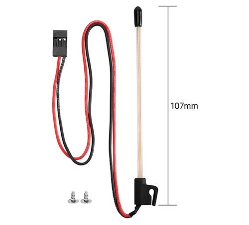INJORA LED Whip Light Voltage 5-7.4V 107mm for 1/18 1/24 RC Crawlers Blue L44-BL