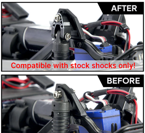 INJORA CNC Aluminum Shock Mounts Height Lift Kit for 1/18 TRX4M Defender 4M-56