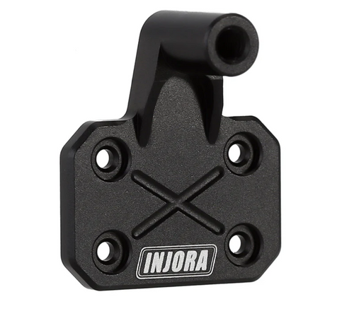 INJORA CNC Aluminum Spare Tire Carrier Wheel Mount for Jeep Wrangler SCX24-65BK