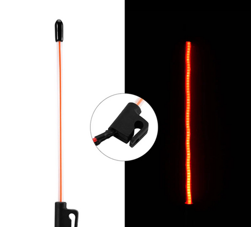 INJORA LED Whip Light Voltage 5-7.4V 107mm for 1/18 1/24 RC Crawlers Red L44-RD