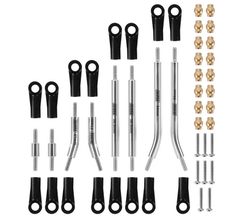 INJORA Stainless Steel High Clearance Links Pivot Balls for 1/24 GX470 SCX24-185