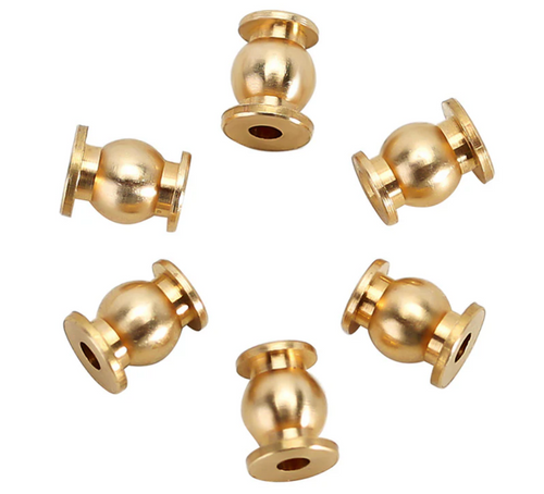 INJORA 20PCS Aluminum / Brass Joint Balls Pivot Balls with O-rings SCX24-124GD