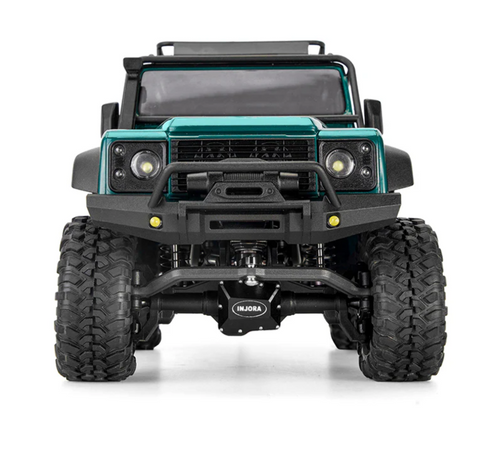 INJORA 2PCS 4g CNC Aluminum Front Rear Axle Diff Cover for 1/18 TRX4M (4M-28BK)