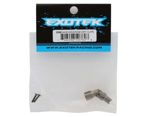Exotek Arrma Grom/Losi NASCAR Aluminum Differential Outdrive Cups Set 2 EXO2298