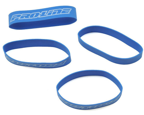 Pro-Line Tire Rubber Bands, Blue Set 4 Designed For Holding Tires Down PRO629800