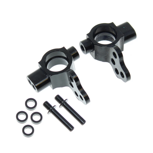 Redcat Racing Front Knuckles w/ Steering Stops Aluminum 1 Pair Black (RER31528)