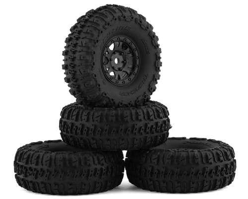 Pro-Line SCX24 1.0" Trencher Pre-Mounted Tires w/Impulse Wheels Black PRO1020910