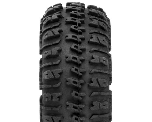 1/24 Trencher F/R 1.0" Tires Mounted 7mm Black Impulse (4): SCX24