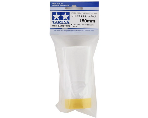 Tamiya Masking Tape w/Plastic Sheeting (150mm) 10 Meters Long Roll TAM87203