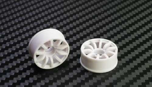 PN Racing Mini-Z 2WD Machine Cut 10 Spoke Rear Wheel R0 Offset White 210WR0