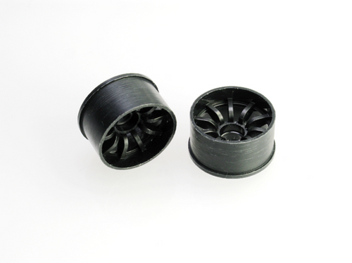 PN Racing Mini-Z 2WD Machine Cut 10 Spoke Front Wheel F3 Stealth Black 210BF3