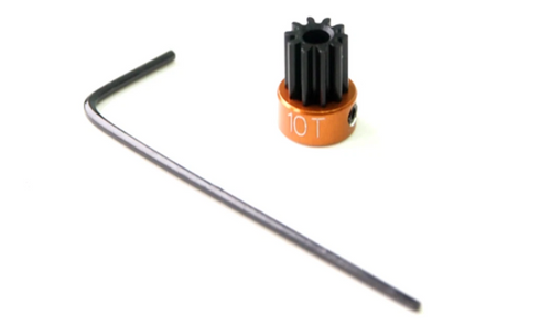 PN Racing PNWC 64P Machine Cut Delrin Pro2 Pinion 10T With 0.9mm Wrench 416410WC