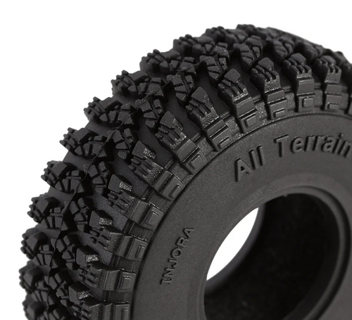 INJORA 1.0" 58*20mm Crawl Master A/T Tires Set of 4 Fit 1.0" Wheel Rim YQT-1008