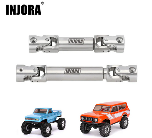 INJORA Stainless Steel Drive Shafts for 1/18 Redcat Ascent-18 Scout II ASC18-02