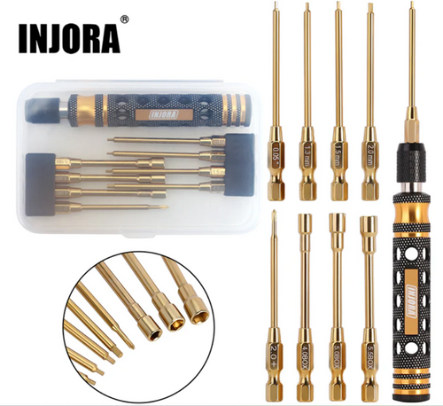 INJORA 8-in-1 Hex Phillips Screwdriver Nut Drivers Quick Change Tools Tool-LSD49