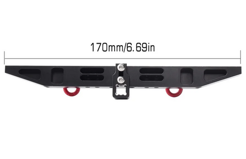 INJORA Metal Rear Bumper with D-rings Traxxas TRX-4 Easy to Install CRAW2017324