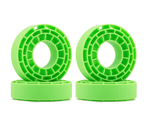 INJORA Silicone Rubber Inserts 1.0" 61-63mm Tires Waterproof Green DGT-1062GN