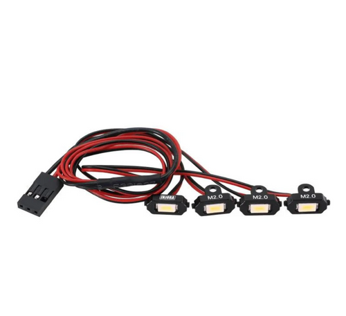 INJORA Rock Lights Kit with Controller for 1/18 1/24 RC White/Yellow DG-L36-4