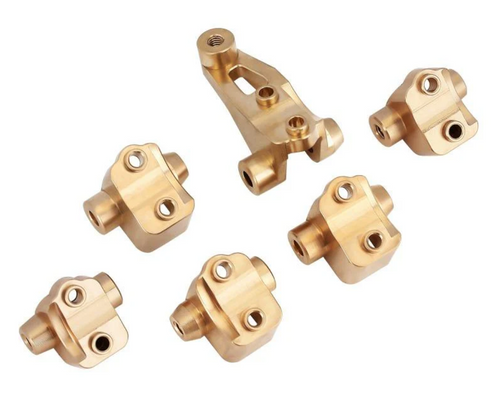INJORA Aluminum Brass Axle Mount Set Suspension Links Stand TRX-4 TRX6-8227GD