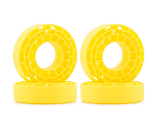 INJORA Silicone Rubber Inserts 1.0" 61-63mm Tires Waterproof Yellow DGT-1062YE