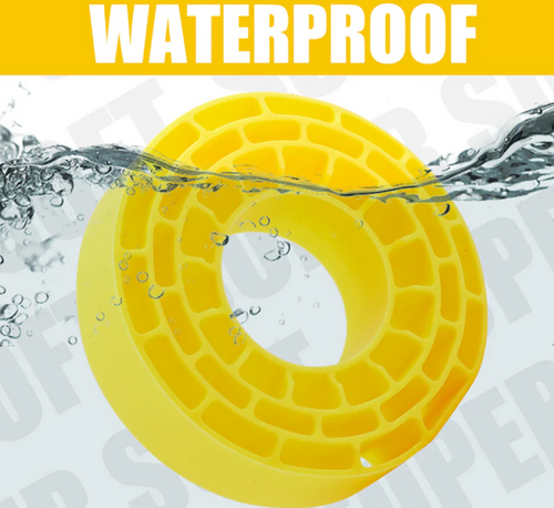 INJORA Silicone Rubber Inserts 1.0" 61-63mm Tires Waterproof Yellow DGT-1062YE