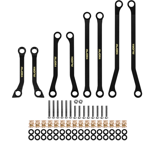 INJORA Black Brass High Clearance Links for 1/18 Redcat Ascent-18 APEX ASC18-32
