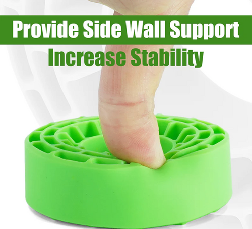 INJORA Silicone Rubber Inserts for 1.0" 62-64mm Tires Waterproof Green (1064GN)