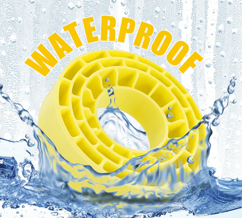 INJORA Silicone Rubber Inserts 1.0" 62-64mm Tires Waterproof Yellow DGT-1064YE