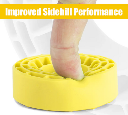 INJORA Silicone Rubber Inserts 1.0" 62-64mm Tires Waterproof Yellow DGT-1064YE