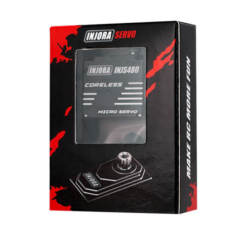 INJORA INJS480 Coreless Micro Servo with Servo Horn for 1/24 Axial INJS480A-BK