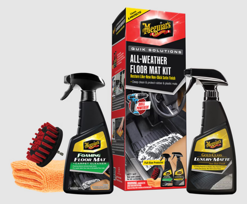Meguiar’s Quik Solutions All-Weather Floor Mat Kit With Drill Attachment G55267