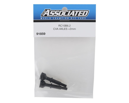 Team Associated RC10 B6.2 +2mm CVA Axle Increased Stability Set of 2 ASC91859
