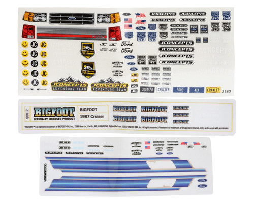 JConcepts Axial SCX24 1987 Ford F-250 BIGFOOT Crawler Body Clear Retro JCO0446