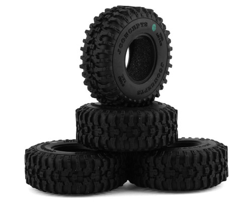 JConcepts Tusk 1.0" Micro Crawler Tires Set of 4 Green Super V-block JCO402302
