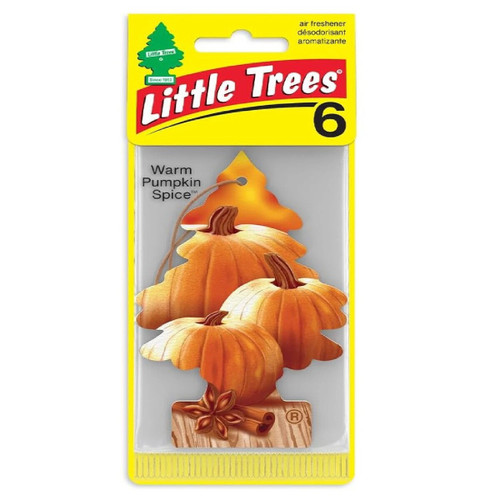 Little Trees Car Air Freshener Hanging Tree Warm Pumpkin Spice 6 Pck LITU6P67451
