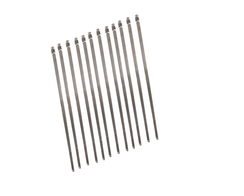 Longacre 52-47843 Stainless Steel Header Wrap Locking Ties - 8" - package of 12