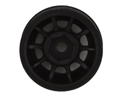1/24 Hazard Front/Rear 1.0" Wheels, Black (4): SCX24