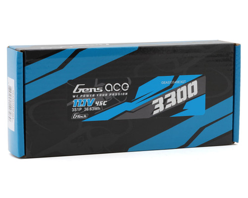 Gens Ace G-Tech Smart 3S LiPo Battery 11.1V/3300mAh EC3 Connector GEA333S45E3GT
