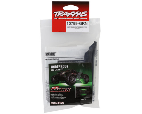 Traxxas Mini Maxx® RC Model Underbody LED Light Kit Green Pre-wired (10799-GRN)