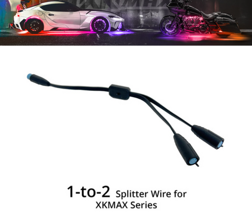 XK Glow XKmax Splitter Wire Plug-and-Play Waterproof Design Y-Shaped XKGMX-WIRE-SPLIT