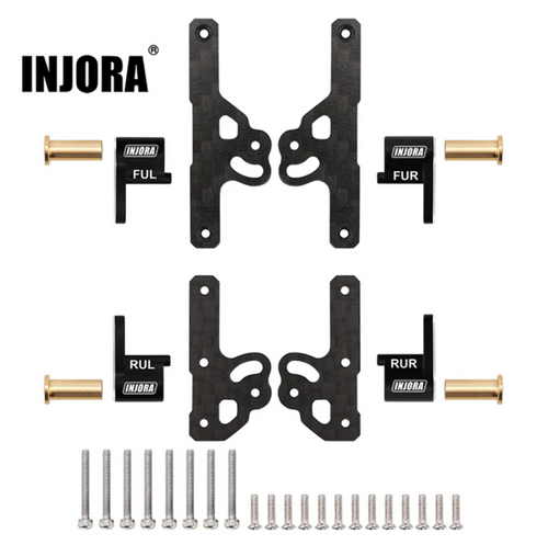 INJORA CNC Aluminum Flex Blades Suspension Travel Extension 1/24 Axial SCX24-163