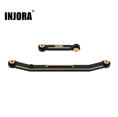 INJORA Black Coating Brass Steering Links for Easy to Install SCX24 SCX24-50BK