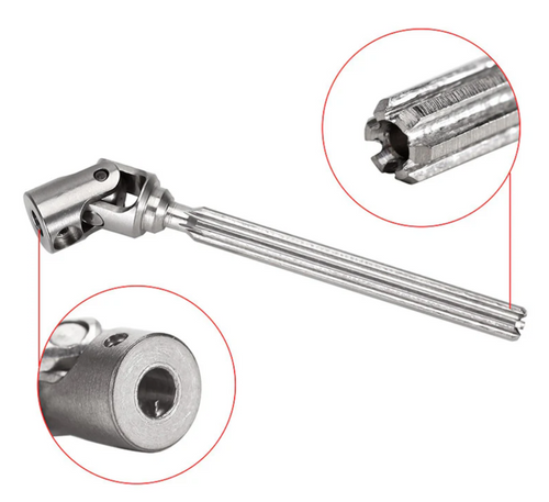 INJORA Steel Front Rear Center Drive Shafts For Axial Gladiator Wagon SCX24-74SR