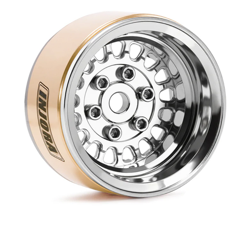 Injora 1.0" ModuWheel Brass/ Aluminum Micro Crawler Beadlock Wheels YQW-MW1016SR