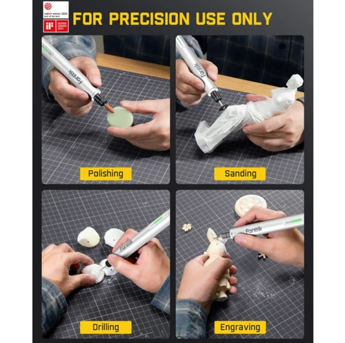 Fanttik F2 Master Mini Cordless Rotary Tool Kit, NeoPulse Motor, 5 Speed - White