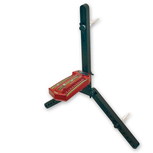 Longacre 78274 Billet Caster / Camber Gauge with Quick Set Adapter Red Anodized