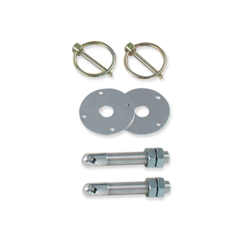 Longacre 23500 Aluminum Hood Pin Kit, 1/2 Inch-20 Thread, Set of 2 Torsion Pin