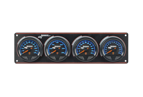 Longacre 52-44568 SMi Elite Waterproof Gauge Panel,4 Gauge Water /Fuel Pressure
