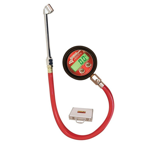 Longacre 53026 Pro Digital Tire Pressure Gauge 0-125 PSI W/ Foot Valve 17" hose